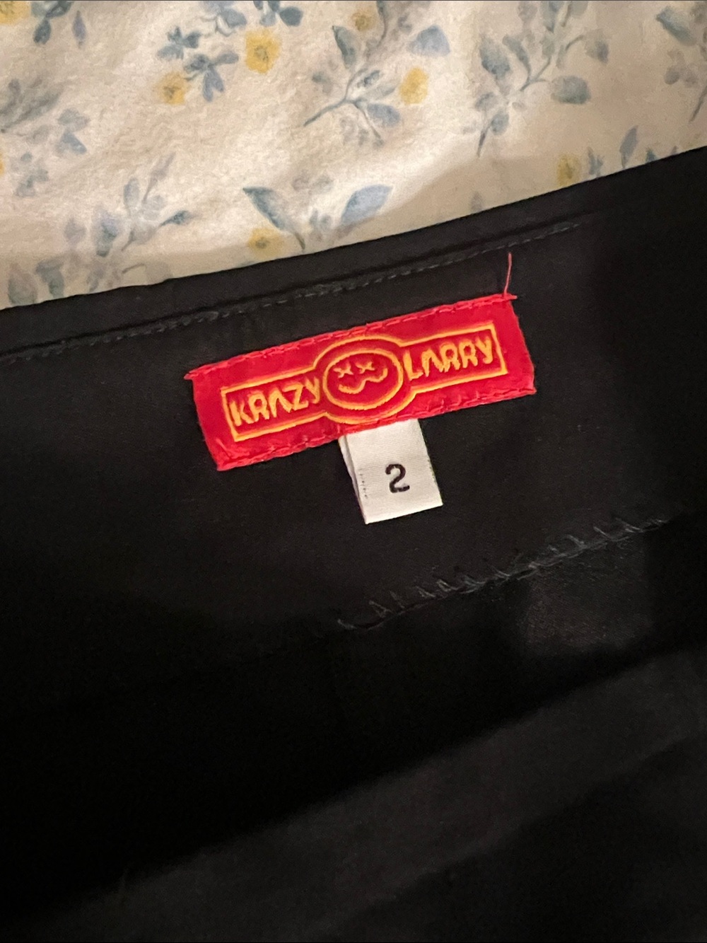 Krazy Larry pull on black pants size 2